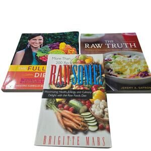 Raw vegan books bundle of 3